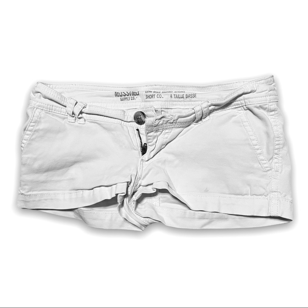 White low rise shorts “mossimo supply co”